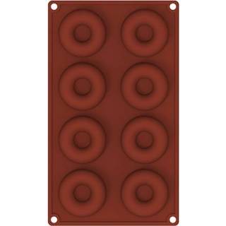 👉 Oven bruin siliconen active 4 STKS Bakken Tools Cake Donut Mould (8 Zelfs Bruin)