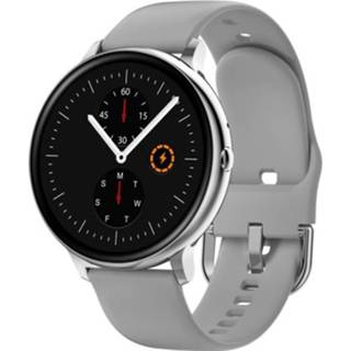 👉 Smartwatch zilver active Q71 1,28 inch TFT-scherm IP67 waterdicht smartwatch, ondersteuning voor Bluetooth-oproep / hartslagbewaking bloeddrukbewaking (zilver)