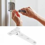 👉 Scharnier active T-vormige Verdikte roestvrijstalen kast Glazen deurscharnier, specificatie: 100x54x4,8 mm