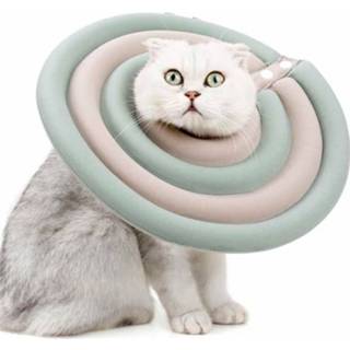 👉 Anti-bijt beige groen s active DogLemi Pet Dog Cat Anti-likken Beauty Cover Collar, Maat: (Beige Groen)
