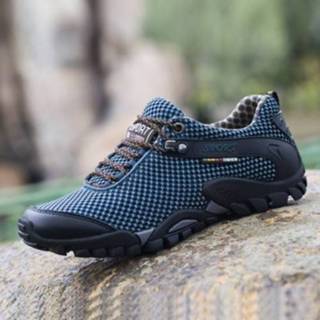 Wandelschoenen blauw 39 active mannen Zomer Heren Buitensportschoenen Mesh Ademende Wandelschoenen, Maat: (Lake Blue)