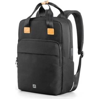 👉 Schooltas zwart active WINKING F3617W Casual student Computer tas USB draagbare rugzak (zwart)