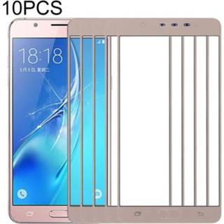 👉 Lens goud active 10 PCS Front Screen Outer Glass voor Samsung Galaxy J7 Max (goud)