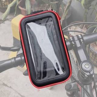 👉 Motorfiet l active OKD motorfiets fiets touchscreen waterdichte mobiele telefoon tas beugel (upgrade + U-vormige basis)