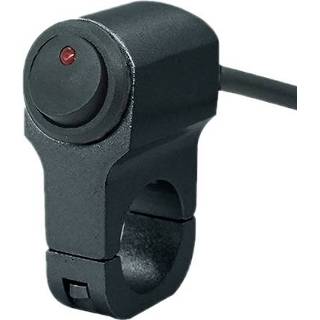 Motorfiet zwart aluminium active Motorfiets gemodificeerde handgreep schakelaar met indicator schijnwerpers mistlichten koplampen uit-schakelaar (zwart)