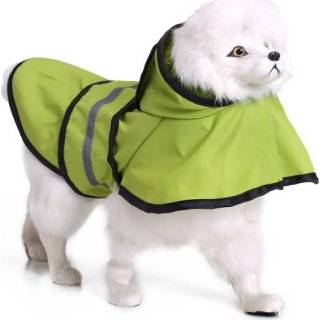 👉 Regenjas fluorescerend groen l active Pet reflecterende grote hondenponcho, maat: (fluorescerend groen)