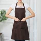 👉 Schort polyester active 2 STKS 0058 Cafe Nail Shop Waterdicht Materiaal Thuiswerk (Koffie Kleur)