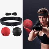 👉 Opbergtas rood zwart active Head-Mounted Boxing Speed Reaction Ball Home Fighting Vent Ball, Specificatie: + Combinatie