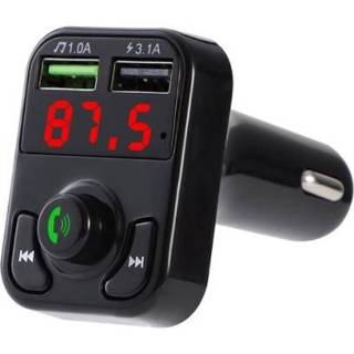 👉 Carkit active X3 Wireless 5.0 Handsfree FM Draadloze Audio-ontvanger Zender MP3-speler Dual USB Digitale Snellader