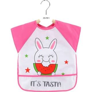 Schort active baby's kinderen 2 STUKS Baby Eetjurk Waterdichte Schort, Kleur: Mouwloos Watermeloen Konijn (100cm)