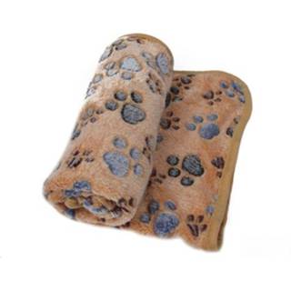 👉 Deken s active Zachte Huisdier Winter Hond Kat Bed Mat Voetafdruk Warme Slaapmatras Kleine Middelgrote Honden Katten Coral Fleece Dierbenodigdheden, Maat: (Koffie)