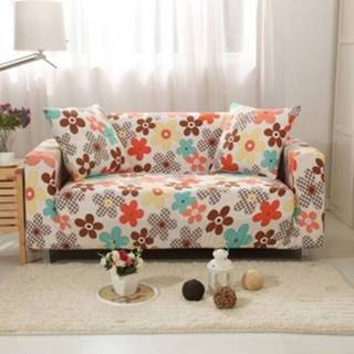 👉 Sofa elastische antislip active Double Seat Four Seasons Printing Volledige dekking Cover (kleurrijk)