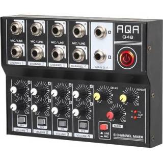 👉 Microfoon zwart active AQA 8-kanaals mixer effector (zwart)