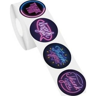 👉 Stempel active 2 sets liefde dank u vergulden stempelen sticker (neon)
