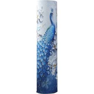 👉 Airconditioner blauwe elastische stoffen active kast type stofkap, afmeting: 170 x 40 cm (blauwe pauw)