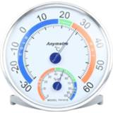👉 Hygrometer active TH101E Mini Ronde Klokvormige Indoor Outdoor Vochtigheidsthermometer Temperatuurmeter