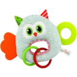 👉 Bijtring active baby's Happy Monkey H168077-4 Baby Rammelaar Knuffel Pasgeboren Rustgevende Pop (O-type Tanden Lijm - Uil)