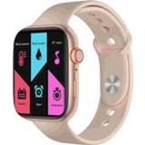 👉 Smartwatch roze active DW35PRO 1,75 inch kleurenscherm IPX7 waterdicht smartwatch, ondersteuning voor Bluetooth beantwoorden en weigeren / slaapbewaking hartslagbewaking, stijl: siliconen band (roze)