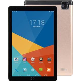 👉 Tablet PC goud active BDF P8 3G Telefoongesprek PC, 10 inch, 1GB+16GB, Android 5.1, MTK6592 Octa Core Cortex-A7, Ondersteuning Dual SIM&Bluetooth&WiFi&GPS, EU Plug (Goud)