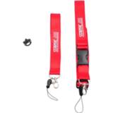 👉 Polsband rood x active STARTRC Handriem Opknoping Lanyard met 1/4 schroef voor DJI Osmo Action / Insta360 ONE (rood)