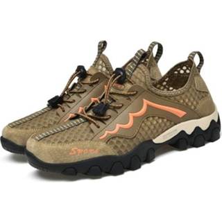 👉 Wandelschoenen kaki 39 active mannen Zomer Heren Outdoor Ademend Mesh Sport Holle Luie Schoenen, Maat: (Khaki)