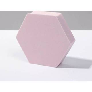 👉 Kubus roze active 8 STKS Geometrische Foto Rekwisieten Decoratieve Ornamenten Fotografie Platform, Kleur: Grote Lichtroze Zeshoek
