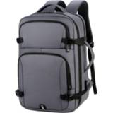 👉 Reistas grijs active OUMANTU 2023 Waterdichte laptoprugzak met grote capaciteit Zakelijke externe USB-oplaadpoort (grijs)