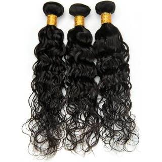👉 Pruik synthetische active vrouwen 3 STKS Dames Water Wave Vezel Haar Broodje (18 Inch)
