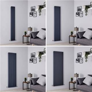 👉 Design radiatoren aluminium antraciet Radiator Verticaal 180cm | Kies de Afmeting Revive Air 5051752588785