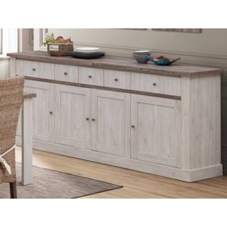 👉 Dressoir eik witte NELI 4 deuren 5 lades eik/herfst 5400551413130 5400943173819