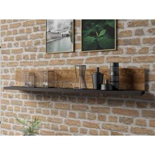 👉 Boeken plank eik zwart Wandplank TARO 150 cm canyon eik/zwart 5400551370358 5400943176896