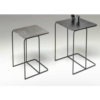 👉 Bijzet tafel grijs Set van 2 bijzettafels APERO 40 cm 5400551387189 5400943177459