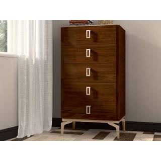 👉 Commode Hoge EVY 5 lades walnoot 5400551434449 5400551436337 5400943195699