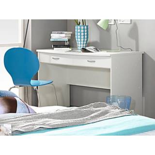 👉 Bureau metaal wit grijs NOOBA 2 lades wit/grijs 5400551340443 5400943185225