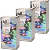 👉 Kerstverlichting multi kunststof 3x op batterij gekleurd buiten 48 lampjes