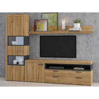 👉 Eik Tv-meubel set II CARLOS 3 deuren 1 lade grandson eik/matera 5400551417794 5400943167221
