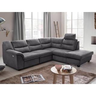 👉 Hoek bank stof bruin Relax hoekbank elektrisch OSIRIS met longchair rechts 5400551292322 5400943161762