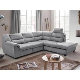 👉 Hoek bank stof grijs Relax hoekbank elektrisch OSIRIS met longchair rechts fuego 5400551292315 5400943161724