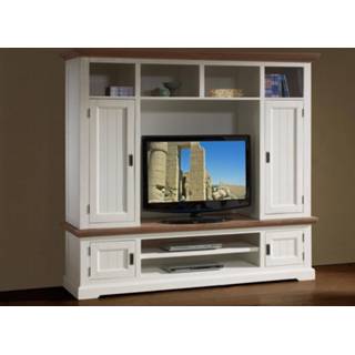 👉 Wit Tv-meubel set CASABLANCA 4 deuren havanna/wit 5400551245243 5400943166668