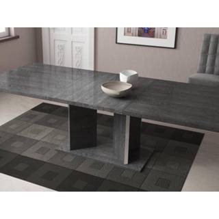 👉 Eettafel berk grijze Verlengbare SAROU 180 > 270 cm gelakt 5400551410481 5400943149401