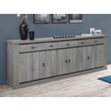 👉 Dressoir MADRAS 4 deuren 5 lades dark forest 5400551303097