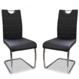 👉 Stoel zwart PU Set van 4 stoelen ELIA 5400551295767 5400943150551