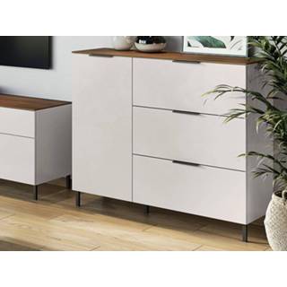 👉 Commode CALIFREE 1 deur 3 lades kasjmier/walnoot 5400551361547 5400943153958