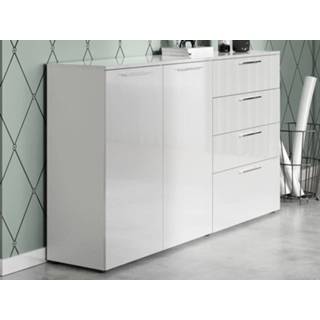 👉 Commode wit SUNNA 2 deuren 4 lades hoogglans 5400551415486 5400943154368