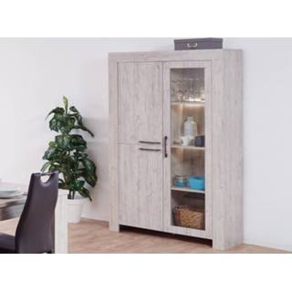 👉 Vitrinekast eik GIORDANO 3 deuren granule 5400551311030 5400943159806