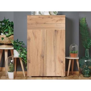👉 Schoenen kast gouden eik Schoenenkast IMANO 2 deuren 1 lade 5400551404992 5400943147155