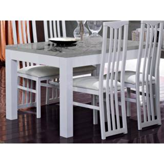 👉 Eettafel wit ROMEO 160 cm marber/wit 5400943148602