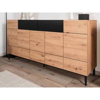 👉 Commode eik zwart NOLLY 5 deuren 2 lades zwart/artisan 5400551405678 5400943157963