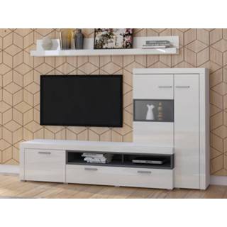 👉 Wit Tv-meubel set II CARLOS 4 deuren wit/glanzend 5400551417800 5400943167245