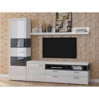 👉 Wit Tv-meubel set II CARLOS 3 deuren 1 lade wit/glanzend 5400551417817 5400943167252